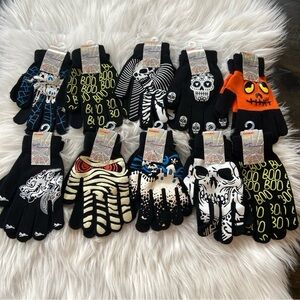 10 pairs glow in dark Halloween gloves